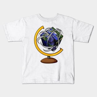 Globe Cube - Rubik's Cube Inspired Design for people who know How to Solve a Rubik's Cube Kids T-Shirt